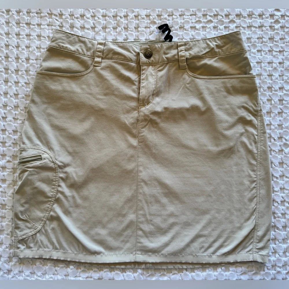 Patagonia Hiking Skirt Womens 2 Tan Outdoor Trail Utility Skirt